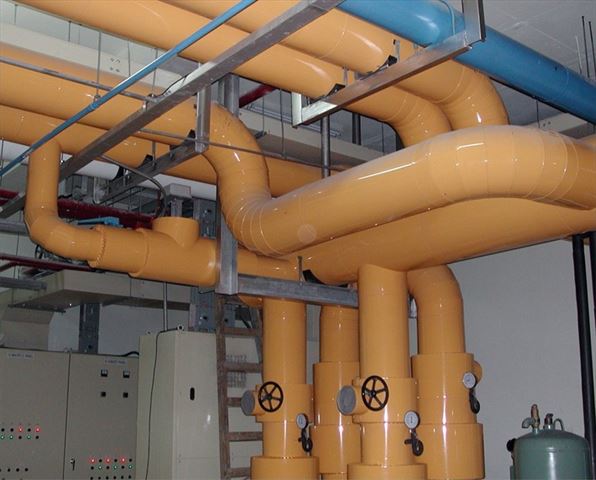 熱水管保溫外覆烤漆板板金