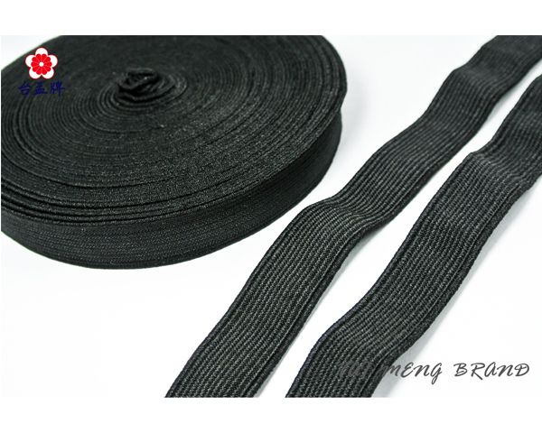 台孟牌 高速 鬆緊帶 彈性強 25mm(1英吋) 33碼 黑色 (包裝、拼布材料、久帶、DIY、縫紉、彈性、彈力、伸縮)