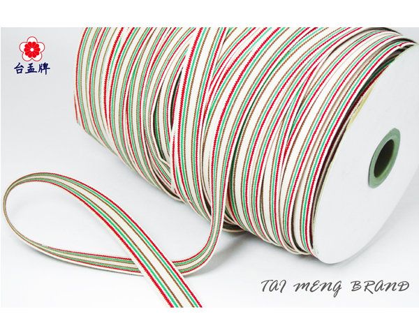 台孟牌 彩色 條紋 鬆緊帶 15mm 6碼(拼布材料、服裝輔料、包裝、久帶、彈性、彈力、服飾DIY、縫紉、伸縮、手工藝)-