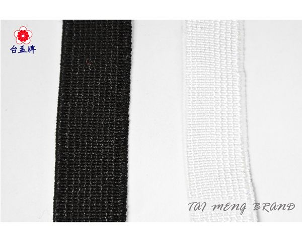 台孟牌 高速鬆緊帶 彈性強 15mm(五分) 144碼 白色 (包裝、拼布材料、久帶、DIY、縫紉、彈性、彈力、伸縮)-
