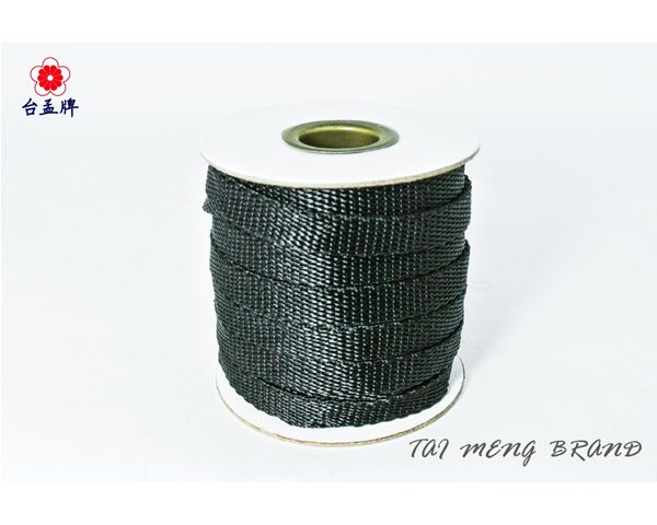 台孟牌 尼龍 水壺帶 黑色 白色 10mm(扁織帶、手提繩、包裝帶、DIY、布飾、打包帶、手工藝、綁繩、耐用、編織材料)-