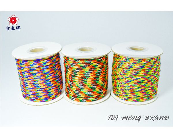 台孟牌 PP 材質 五色線 (編織、手環、串珠、中國結、項鍊、DIY、七色、彩色、繩子、宗教、材料、線、手工藝、包裝)