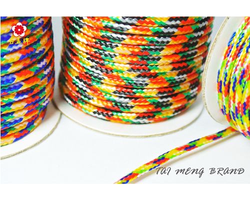 台孟牌 PP 材質 五色線 (編織、手環、串珠、中國結、項鍊、DIY、七色、彩色、繩子、宗教、材料、線、手工藝、包裝)-