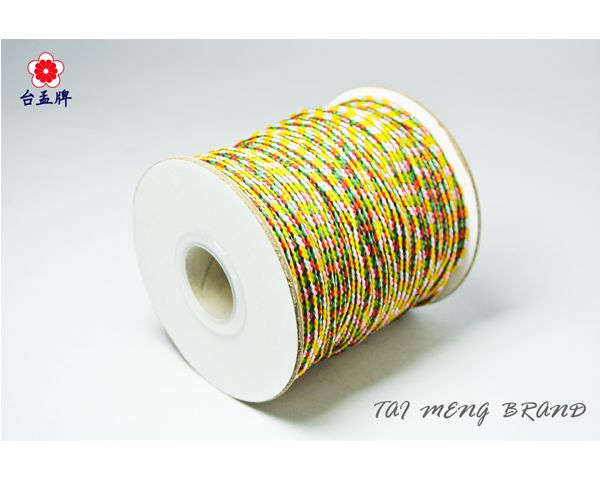 台孟牌 七色線 造型鮮艷款 (編織、手環、串珠、中國結、項鍊、DIY、五色、彩色、繩子、宗教、材料、線、手工藝、包裝)-