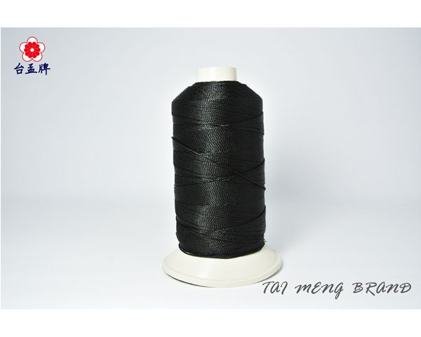 台孟牌 尼龍線 210/12 (12股) 800碼 黑色 (縫紉線、車縫、手縫、皮革、帆布、鞋線、拼布、壓線、尼龍繩)