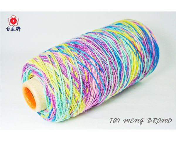 台孟牌 五彩 染色 麻繩 1.5mm 3mm 一公斤包裝 (彩色麻線、黃麻、毛線、編織、手工藝、園藝材料、天然植物)-