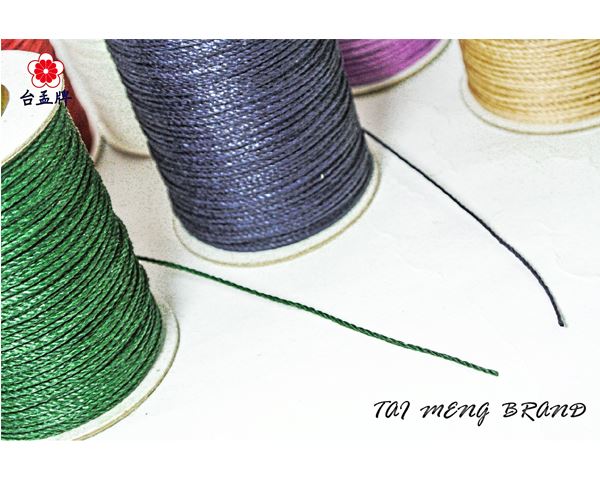 台孟牌 雙加倍蠟 蠶絲蠟線 0.8mm 圓繩 8色 (蠟繩、編織、DIY、材料、手環、工藝、手創、臘繩、棉質、外銷美國)-