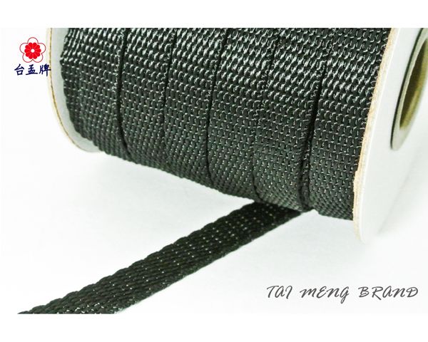 台孟牌 尼龍 水壺帶 黑色 白色 10mm(扁織帶、手提繩、包裝帶、DIY、布飾、打包帶、手工藝、綁繩、耐用、編織材料)-