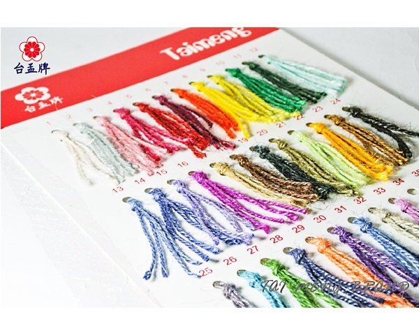 台孟牌 染色 棉繩 麻繩 專用 色卡 清楚對色 (毛線、編織、輔助、色差、麻線、棉線、彩色線、樣品、材料、DIY、色漂)-