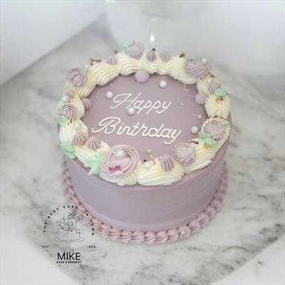 韓式手繪生日蛋糕B款