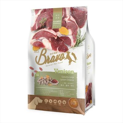 【自然禮讚】 Bravo 漢方犬食- 鹿肉 1.5KG