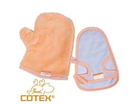 COTEX寶寶洗澡手套巾-