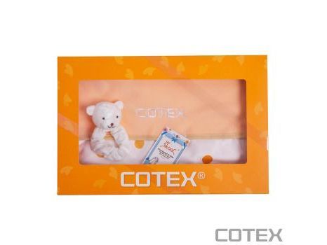 COTEX微笑貝爾熊浴巾–禮盒組B
