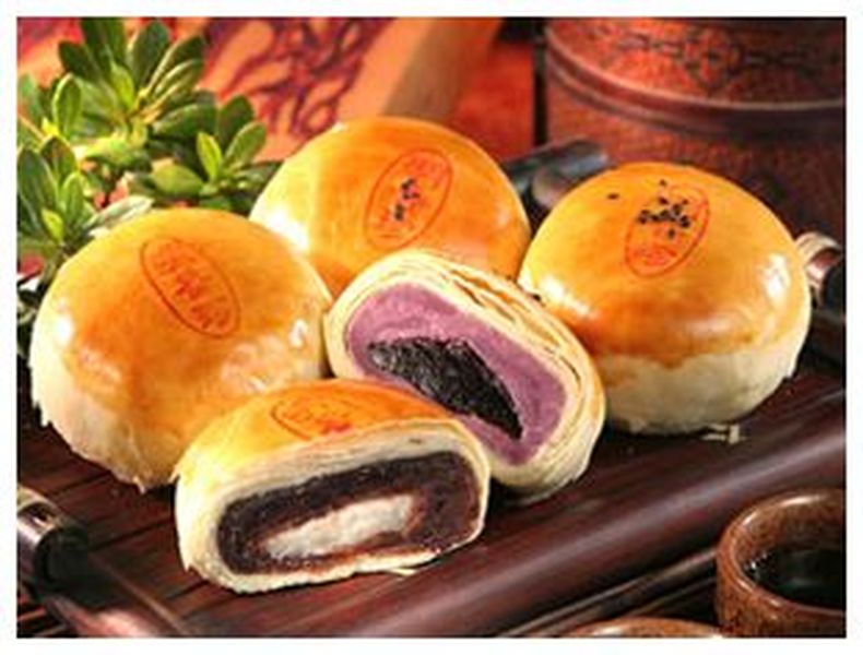 紫米山藥 蜜紅豆麻糬-明香珍餅店