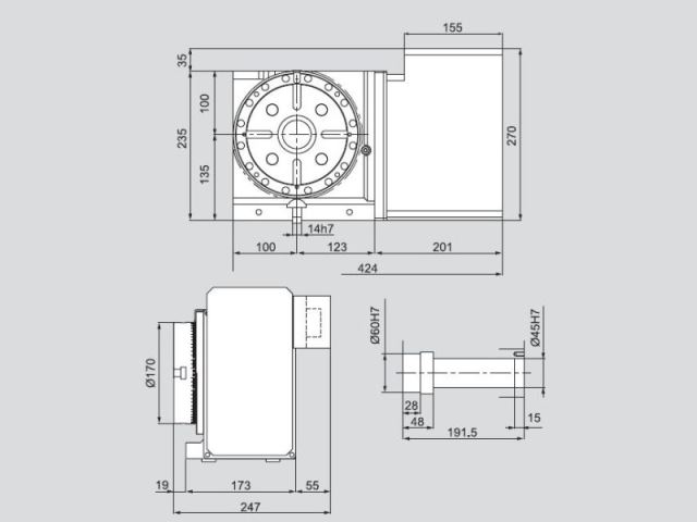 NC旋轉軸(AT160R)-歐權科技股份有限公司