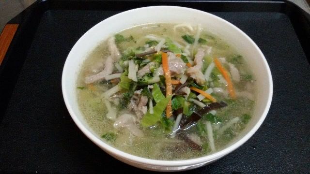 雪菜肉絲湯麵炒麵