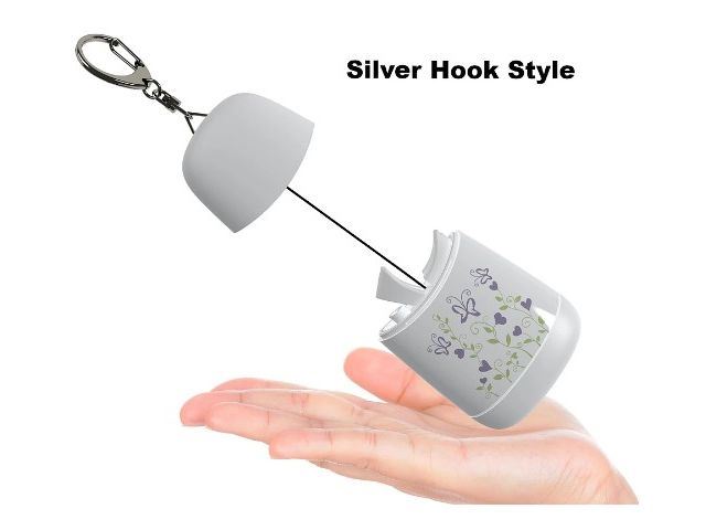 Silver Hook&Butterfly White-