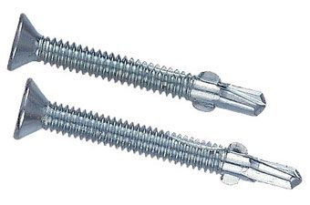 Flat Head With Wing & Shank Self–Drilling Screws-