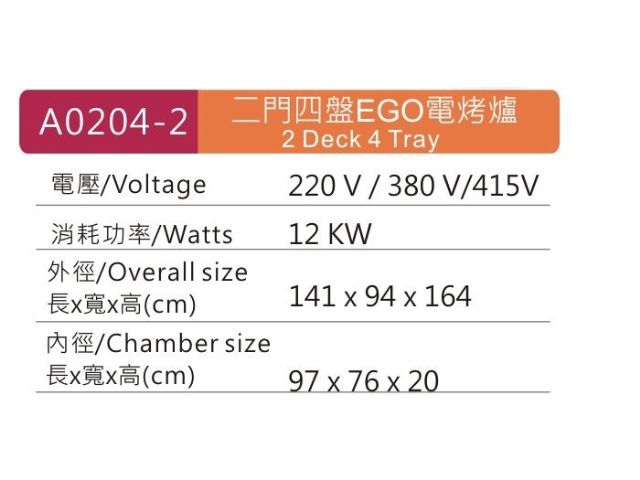 二門四盤EGO電烤爐-