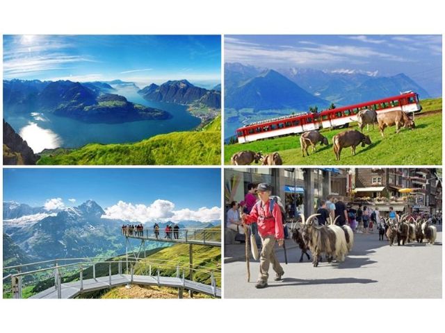 瑞士五大名峰、三大觀景列車深度12天-