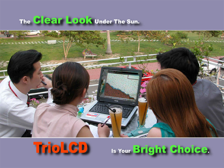 Sunlight readable LCD-
