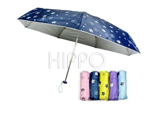 銀膠五折圓傘