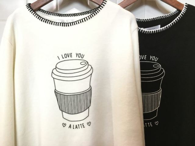 立體咖啡杯圓領上衣-網購韓服、日韓服飾、精品韓國衣服｜YamiYa