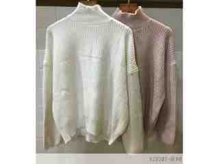 高領立體波紋上衣