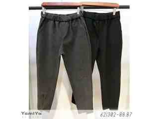 暖感褲管造型磨毛長褲