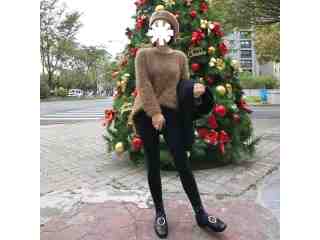 混色紋路針織毛衣