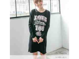 塗鴉英字燙印上衣