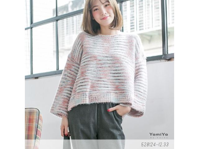 彩色造型針織毛衣-網購韓服、日韓服飾、精品韓國衣服｜YamiYa