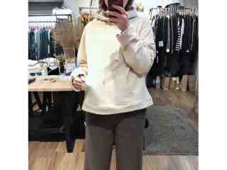 簡約不修邊連帽Ｔ袖