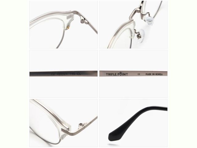 【TRIPLE POINT】韓國潮人鏡框 Xe系列光學眼鏡 (透明) Xe CL-
