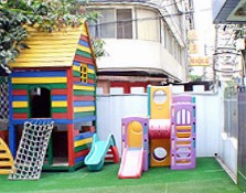 新七賢幼兒園豐富的遊樂設施-