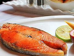 林口饗厚美食餐廳－香煎鮭魚-